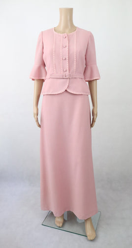 Kirjokangas kotimainen vintage jakkupuku 36