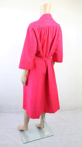 Pinkki kuviollinen takkimekko Marimekon Pirput Parput -kuosilla S