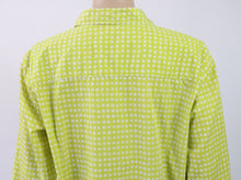 Lataa kuva Galleria-katseluun, Limenkeltainen kuviollinen paitapusero 44