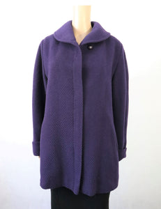 Master Coat made in Finland violetti villakangastakki 38