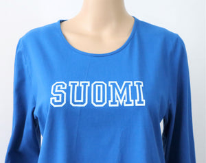 Sininen Suomi-paita L