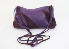 Lataa kuva Galleria-katseluun, Pentik violetti vintage pussukkamallinen olkalaukku