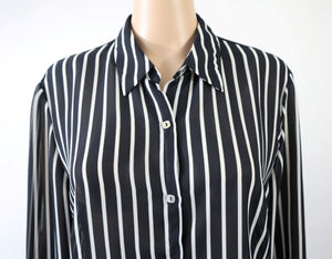 Mustavalkoraidallinen paitapusero 42