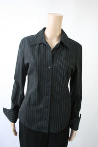 Ril's musta raidallinen paitapusero
