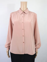 Lataa kuva Galleria-katseluun, Sataneule vaaleanpunainen vintage paitapusero 40
