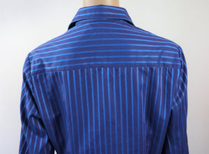 Sininen raidallinen 70-luvun paita 42 (S-M)