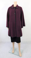 Suoma violetti vintage villakangasviitta