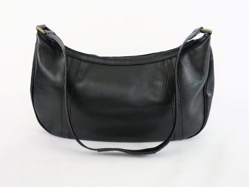 Three Bags musta tilava kotimainen vintagelaukku