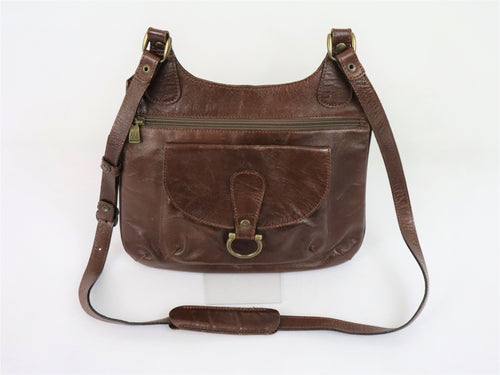 Three Bags ruskea crossbody messenger