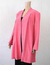 Lataa kuva Galleria-katseluun, Vadelmanpunainen viittamainen takki L