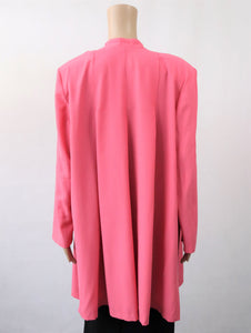 Vadelmanpunainen viittamainen takki L