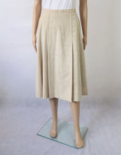 Lataa kuva Galleria-katseluun, Ylisen neulomo beige kotimainen vintage vekkihame D42
