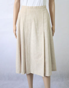 Beige vekkihelmainen hame D42