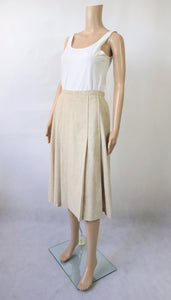 Beige vekkihelmainen hame D42