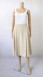 Beige vekkihelmainen hame D42