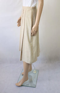 Beige vekkihelmainen hame D42