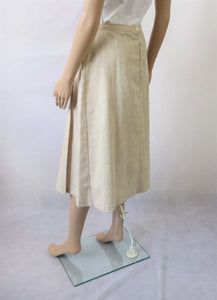 Beige vekkihelmainen hame D42