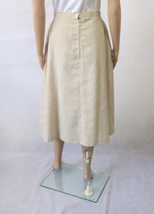 Beige vekkihelmainen hame D42